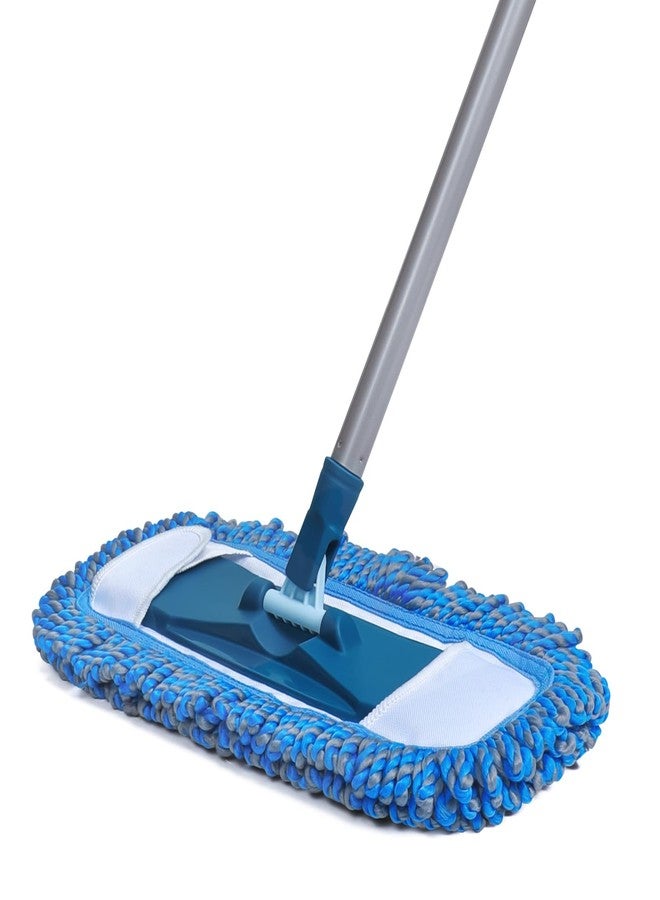 TrueYee Dust Mop for Hardwood Floors with 57" Long Handle Wet & Dry Mops for Catching Pet Hair and Dust Bunny Microfiber Dust Mops for Vinyl, Wood, Tile, Laminate Flooring - Image 1