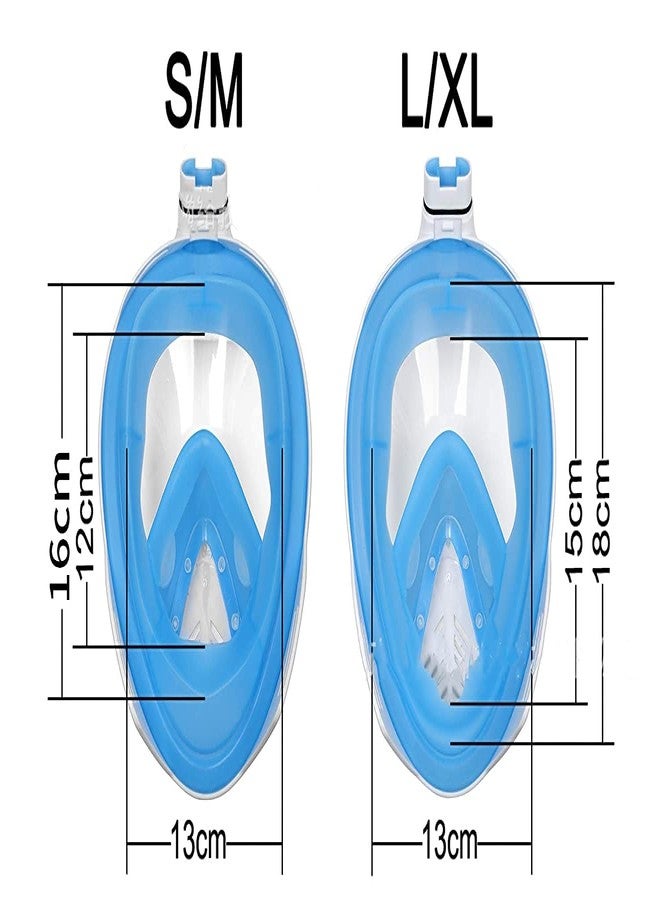 TRAY 180° Panoramic View Snorkel Mask Full Face Scuba, Dive and Swim Set for Kids Youth Adult Women Men | Easier Breath with Dry Anti-Fog Anti-Leak for Travel Beach Sea Underwater Swimming Pool(S/M) - Image 4