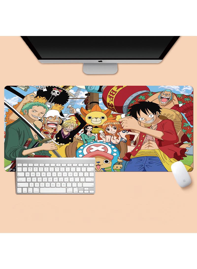 Y&D One Piece Anime Gaming Mouse Pad Extended Large Mat Desk Pad Stitched Edges Mousepad Long Mouse Pad And Non-Slip Rubber Base Mice Pad 800X300X4mm - Image 1