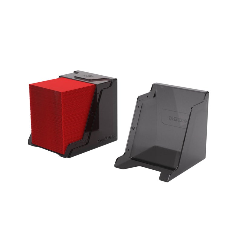Gamegenic Bastion 100+ XL Deck Box - Compact, Secure, and Perfectly Organized for Your Trading Cards! Safely Protects 100+ Double-Sleeved Cards, Black Color, Made - Image 3