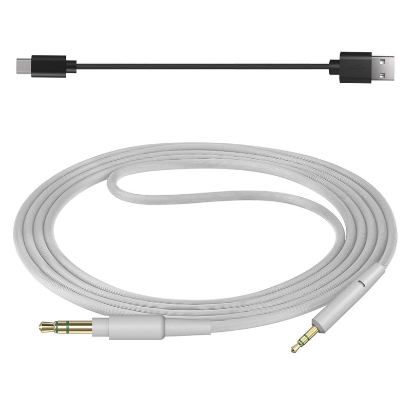 جيكريا كابل صوت متوافق مع سماعات Bose 700 وQuietComfort Ultra وQC 45/35II/35/25/SE، كابل استريو بديل من 3.5 مم إلى 2.5 مم (4 قدم/1.2 متر) - Image 2