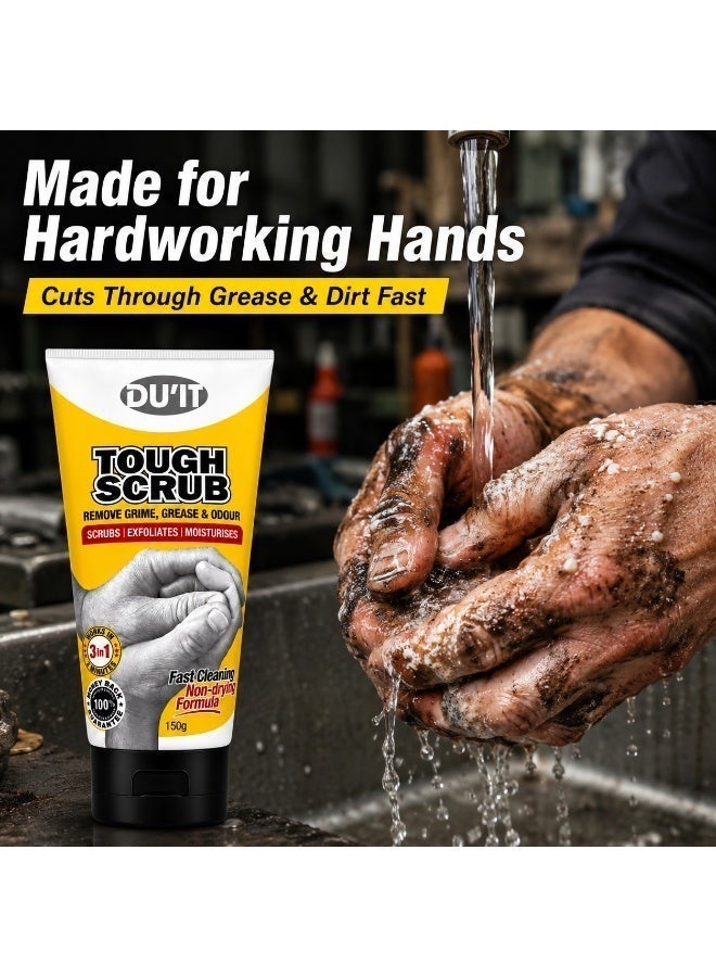 DU'IT Tough Scrub 3-In-1 Hand Scrub and Wash 150g – Exfoliating Hand Cleanser for Deep Cleaning - Image 4