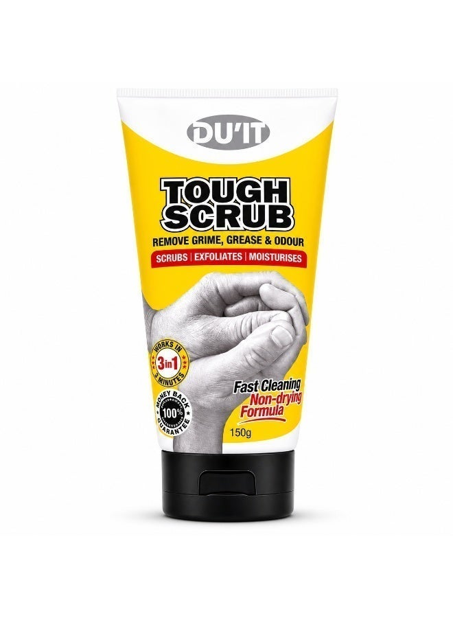 DU'IT Tough Scrub 3-In-1 Hand Scrub and Wash 150g – Exfoliating Hand Cleanser for Deep Cleaning - Image 1