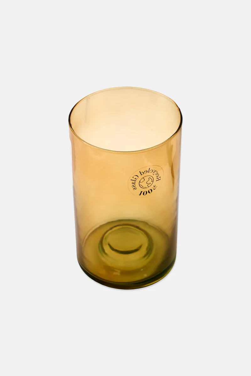 موي موتشو Tealight Glass Candle Holder 720 ml,  Light Brown