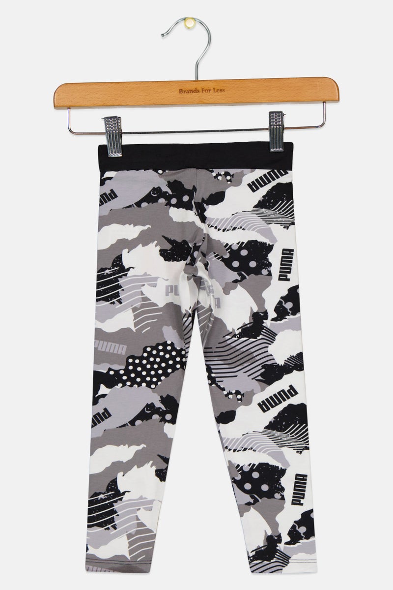 PUMA Toddlers Girl Camouflage Leggings, Multicolor - Image 2