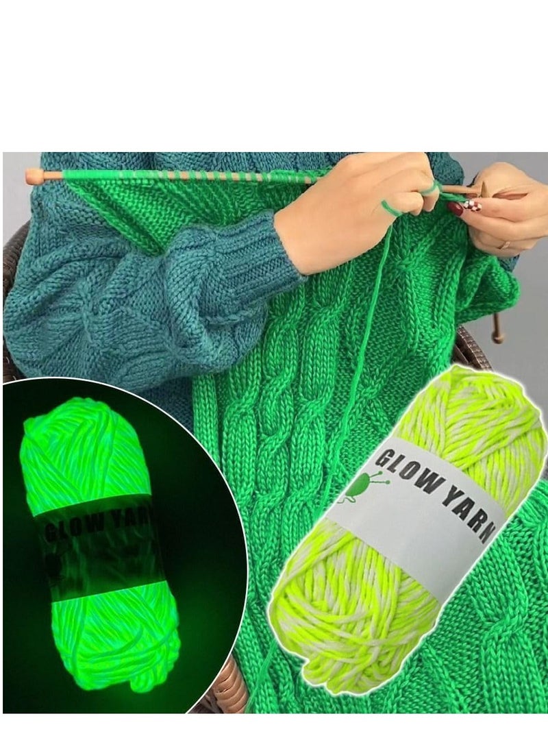 Plan A - Light Up Wool Spool, Knitted and Craft Lovers Can Enjoy a Unique Experience with Luminous Threads That Help Them Create Colorful & Mb Things (Yellow) - Image 1