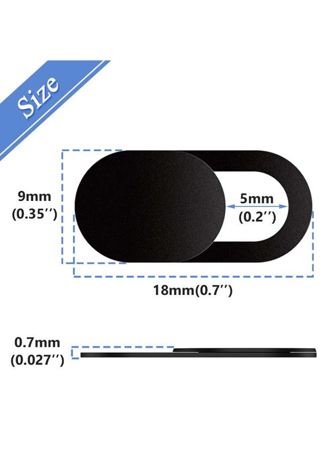 Mesee 50 Pieces Webcam Cover Slider, 0.027-Inch Ultra Thin Web Camera Protective Privacy Covering Slide Stickers for Computer, Laptop, MacBook Pro/Air, iPhone, Tablet, PC, iPad, iMac - Image 4