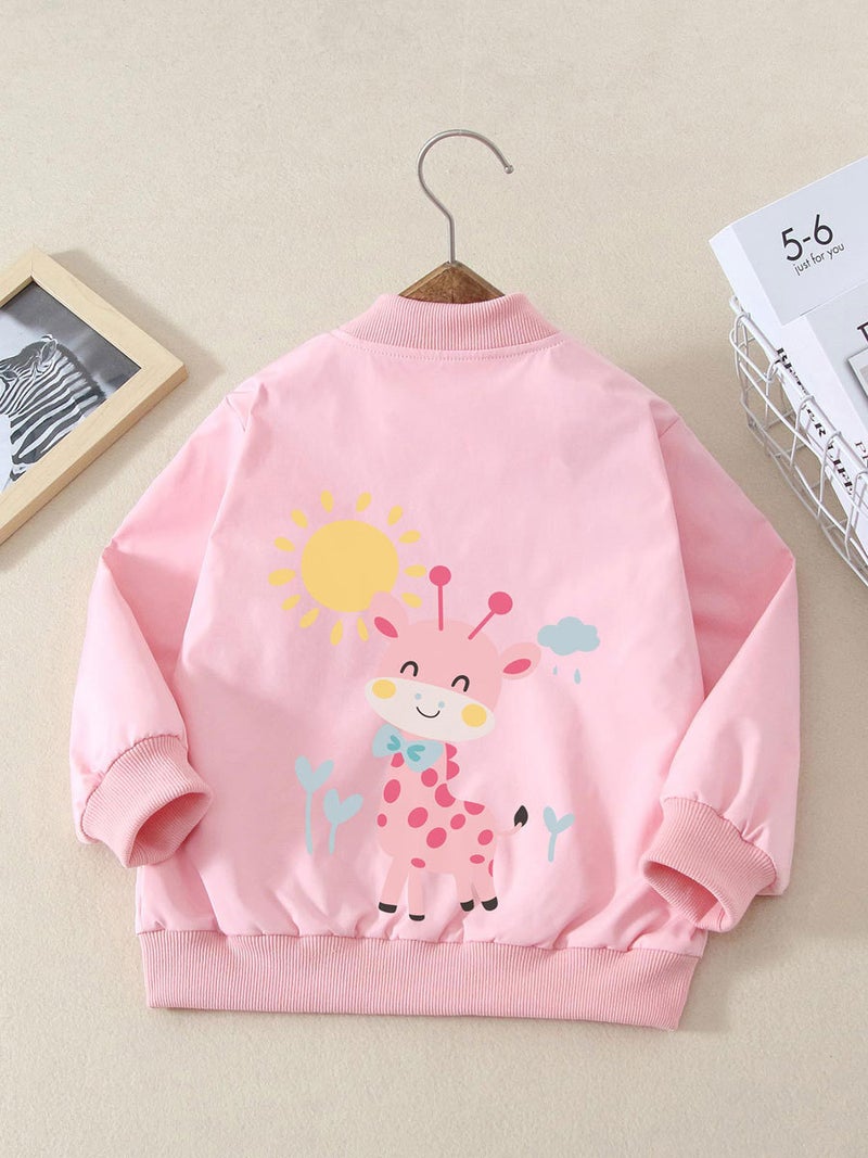 Girls Cartoon Printed Tops Internet Celebrity Girls Casual Baseball Uniform Tops Trendy Children'S Clothing Tops - Image 3