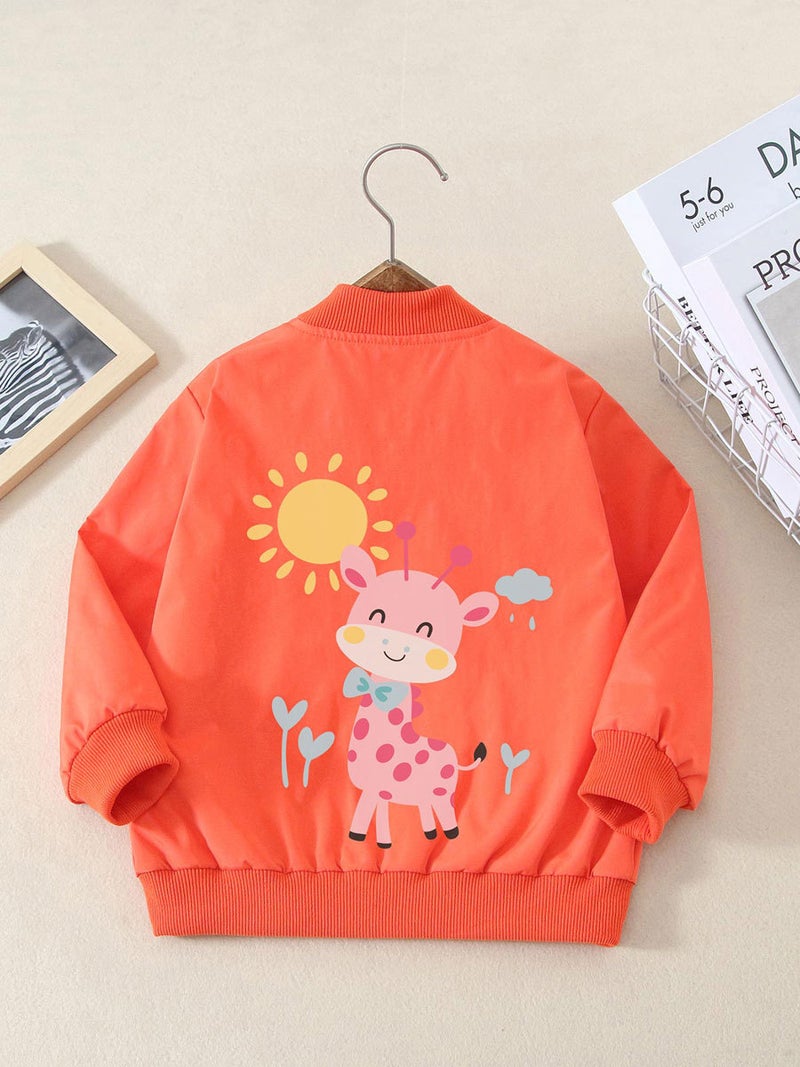 Girls Cartoon Printed Tops Internet Celebrity Girls Casual Baseball Uniform Tops Trendy Children'S Clothing Tops - Image 2