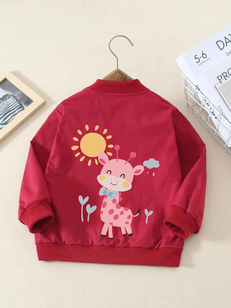 Girls Cartoon Printed Tops Internet Celebrity Girls Casual Baseball Uniform Tops Trendy Children'S Clothing Tops - Image 4