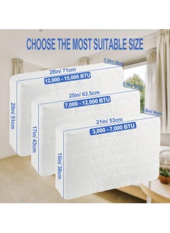 Indoor Air Conditioner Cover, Dust-Proof Cover for Window Air Conditioner, Window AC Cotton Cover with Elastic Strap, Dust-Proof Waterproof Insulating Cover for Indoor AC (21x15x3.5 Inch) - pzsku/Z1C684256692BEB1448DCZ/45/_/1723279821/b22089f4-85ba-4aab-bd6e-6e8161e79264