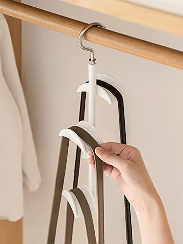 CINPIUK Purse Hanger for Closet - Rotating Handbag Hanging Hook Bag Storage Space Saver with 4 Hooks, Hanging Organizer for Scarf Handbag Belt - Image 5