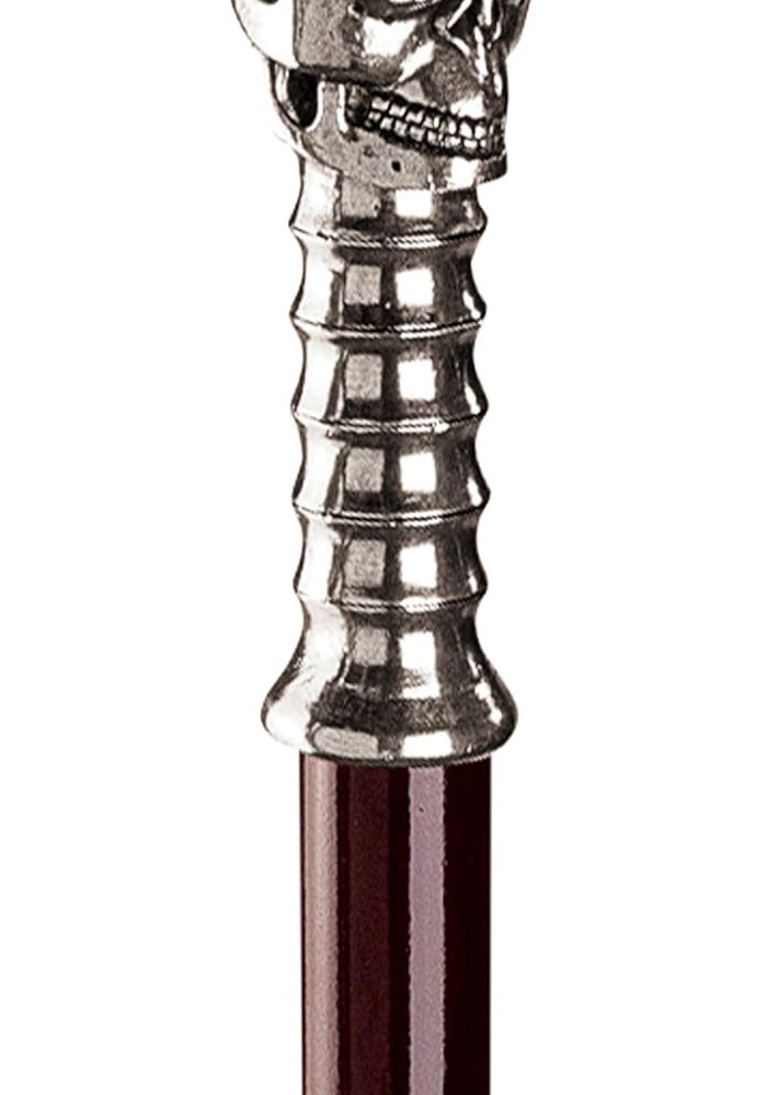 Design Toscano Alas, Poor Yorick Pewter Walking Stick - Image 1