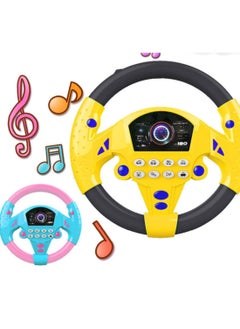 Goolsky Simulated Driving Controller Portable Simulated Driving Steering Wheel Copilot Toy Children's Educational Sounding Toy Small Steering Wheel Toy Gift Funny Interactive Driving Wheel with Music  - Image 5