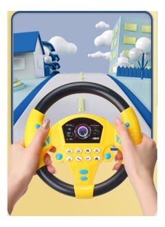 Goolsky Simulated Driving Controller Portable Simulated Driving Steering Wheel Copilot Toy Children's Educational Sounding Toy Small Steering Wheel Toy Gift Funny Interactive Driving Wheel with Music  - Image 4