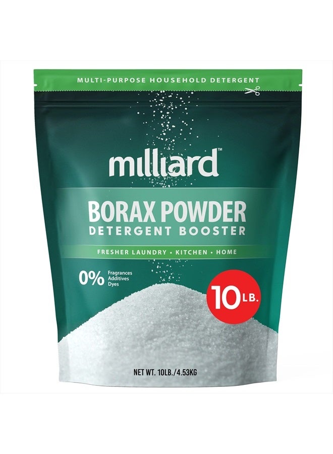 milliard Borax Powder Laundry Booster, Pure Natural Multipurpose Cleaner and Detergent, 10 lb - Unscented  - Image 1
