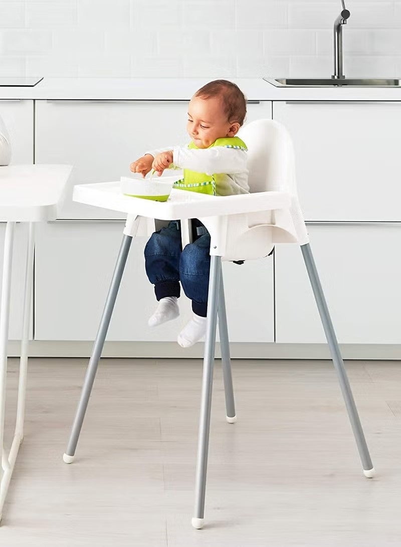 Multifunctional Portable Adjustable Feeding High Chair With Safety Belt And Dining Tray Age: 6 Months - 5 Years - Image 1