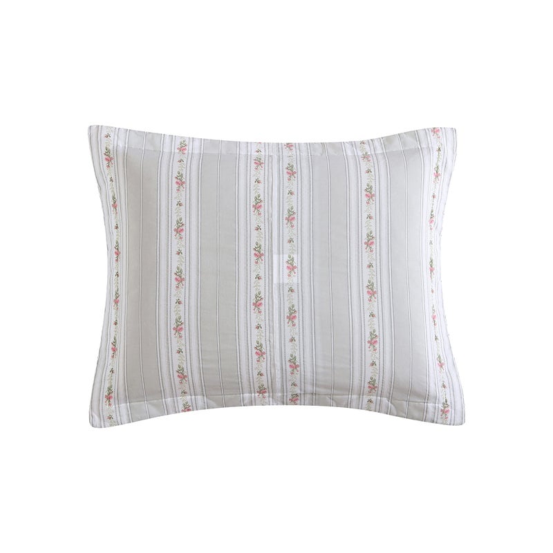 Laura Ashley- Queen Quilt Set, Reversible Cotton Bedding with Matching Sham(s), Lightweight Home Decor for All Seasons (Melany Pink, Queen) - Image 5