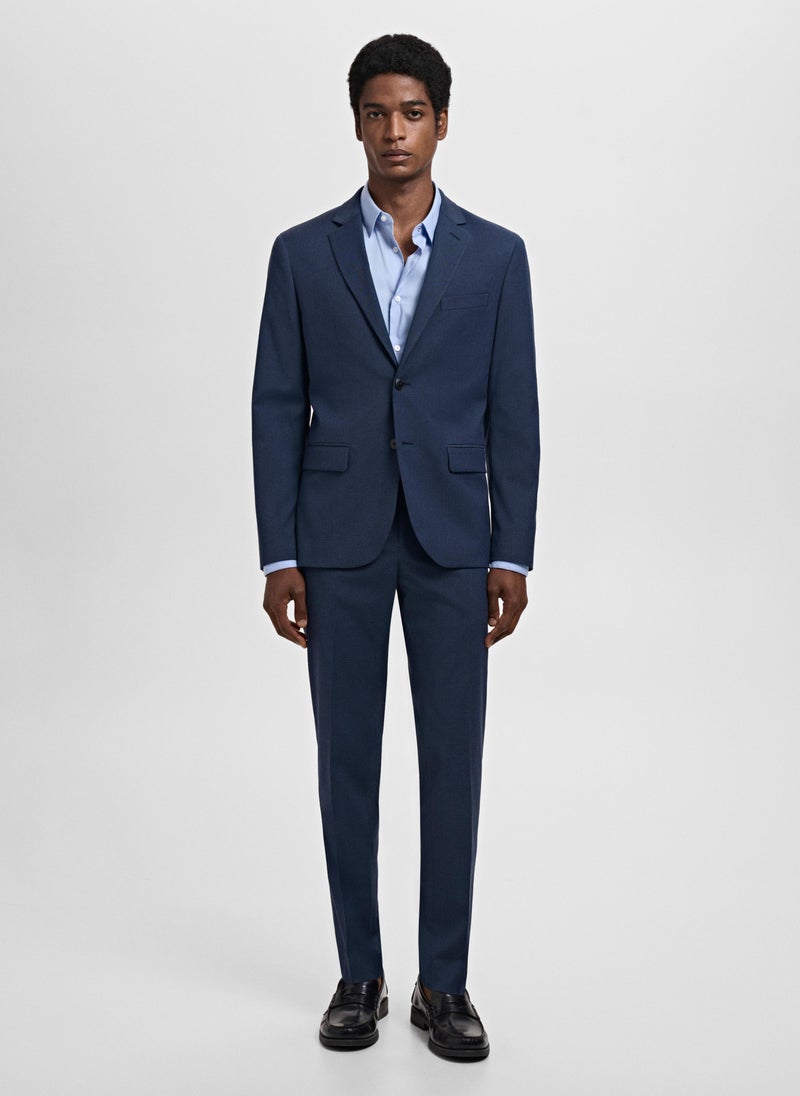 مانجو مان جاكيت بدلة نحيف للغاية بقماش مطاطي - Image 5