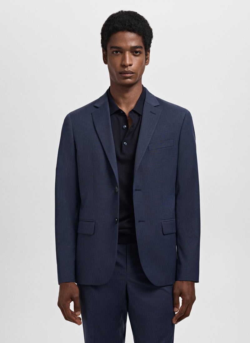 مانجو مان جاكيت بدلة نحيف للغاية بقماش مطاطي - Image 1