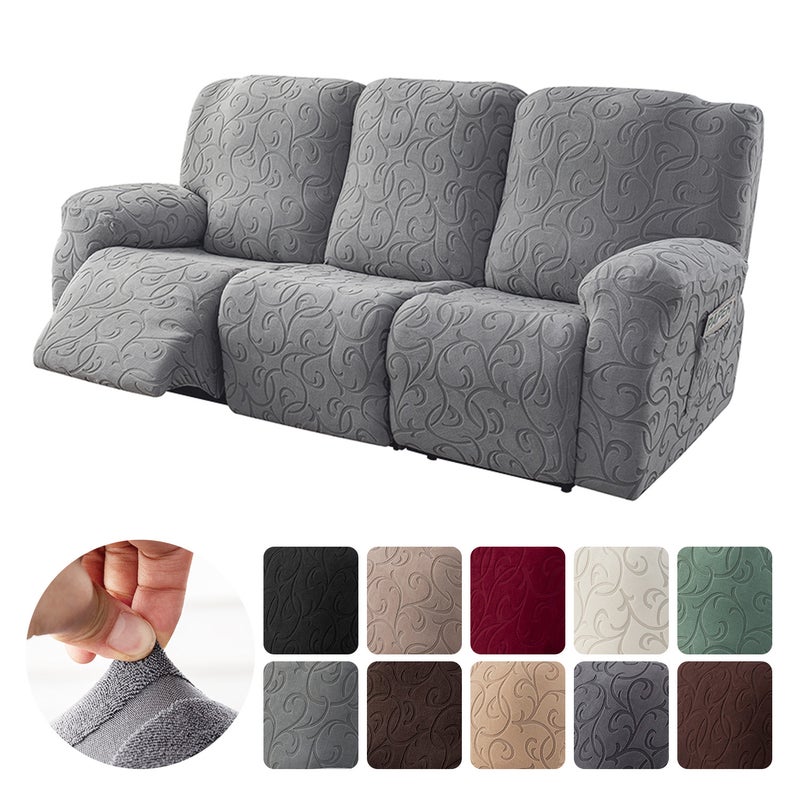 73Hours 3-Seater Hook Pattern Chivas Elastic All-Inclusive Recliner Cover Rocking Chair Cover Simple Sofa Protective Cover Fabric Sofa Cover - Image 5