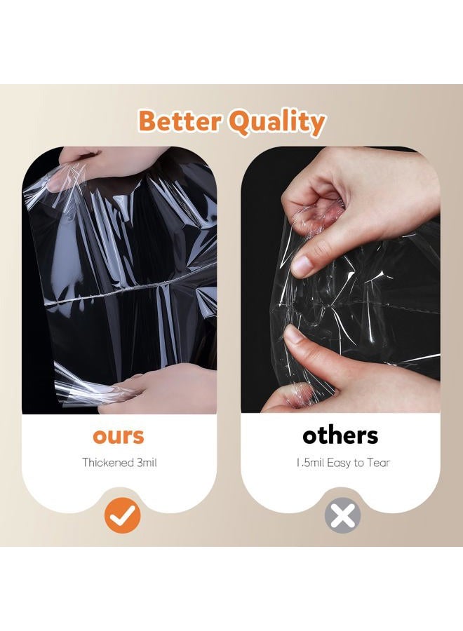 WIKDAY Cellophane Wrap for Gift Baskets 24x30 Inches 16 PCS Large Clear Gift Wrapping Plastic Bags with Ties for Gift Giving, Packaging Products - Image 5