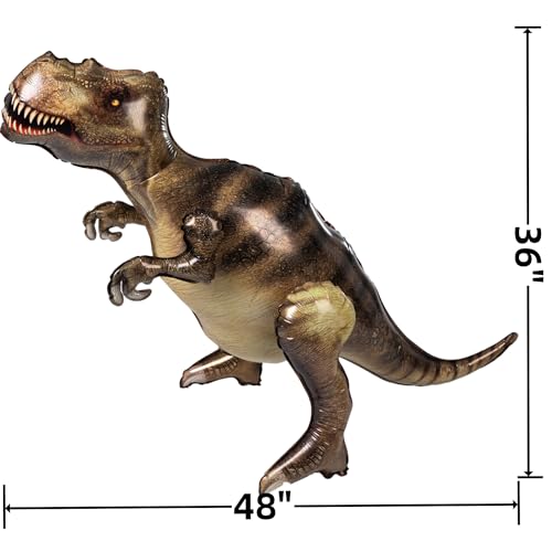 Nbguigdstr 3 Pcs 52 Inflatable Dinosaur BalloonDinosaur Party Decorations Birthday Party SuppliesTyrannosaurusTriceratopsStegosaurusParty FavorsHalloweenChristmas Gift for Kids and Adults - Image 5