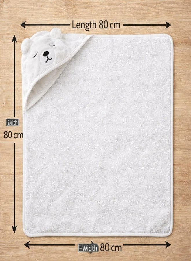 First Kick Ultra Soft Hooded Baby Bath Towel, Premium Absorbent Quick Dry Newborn Towel, Gentle on Skin, Infant Bath Towel for 0–2 Years, Baby Boys & Girls, Large Size - Image 4