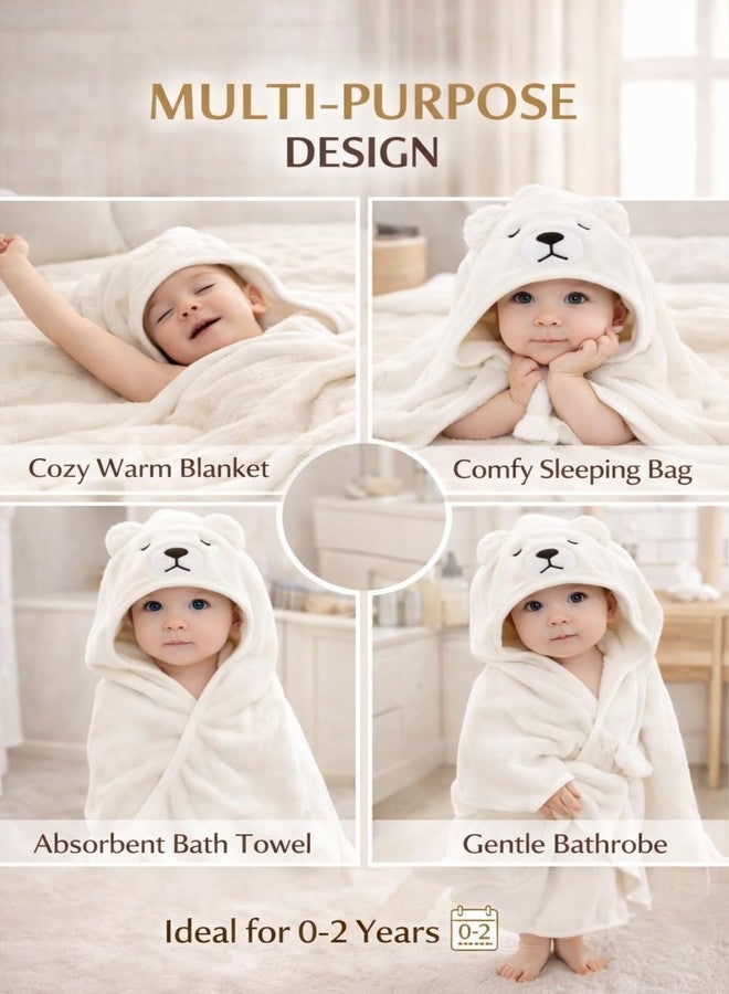 First Kick Ultra Soft Hooded Baby Bath Towel, Premium Absorbent Quick Dry Newborn Towel, Gentle on Skin, Infant Bath Towel for 0–2 Years, Baby Boys & Girls, Large Size - Image 3