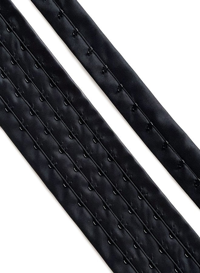 PetiteCocoCrafts 4 Rows of Eyes - Hook and Eye Tape (Selling per 2yd/Pack) (Black) - Image 2