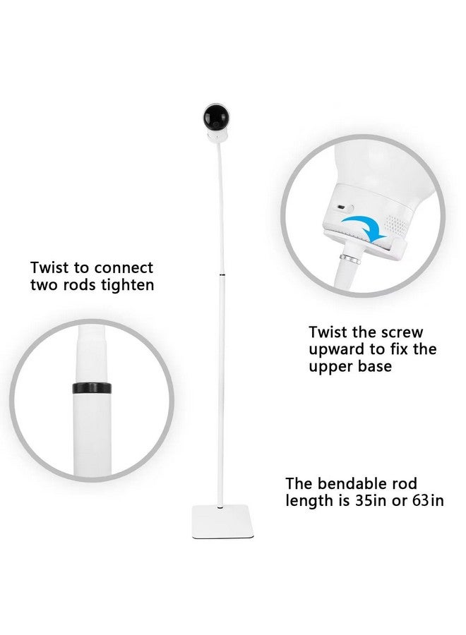 HOLACA 35 Inch Or 63 Inch Floor Stand For Infant Optics Dxr8Dxr8 Proeufy Baby Monitorvavahipp And Nooie Baby Monitorowlet And Motorola Baby Monitor For Any Other Cameras With 14 Screw Mount - Image 4