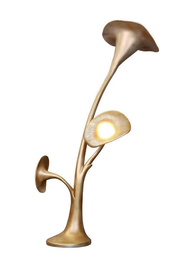 Floor Lamp Luxury Gold Floral Art Design Floor Lamp - Petunia Style Home Decor Lighting for Living Room Decor and Bedroom Ambiance | Elegant Floor Lamp/Floor Lamp Art Gold Petal Design Floor Lamp - Metal Base - Image 5
