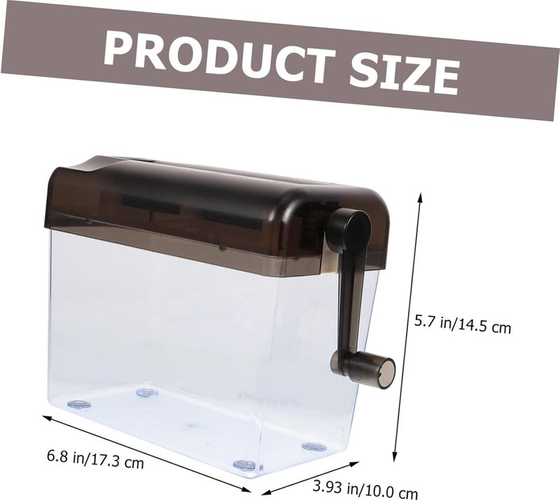 Alasum Manual Desktop Paper Shredder Small A6 Hand Crank Office Supply Wear-Resistant Manual Shredder for Home and School Use - Image 2