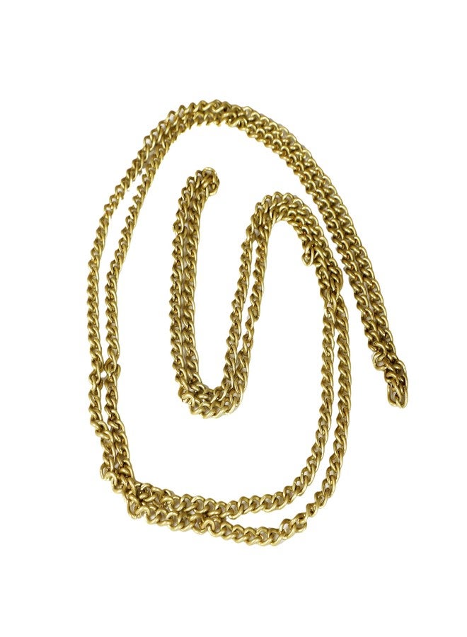 Two Moustaches Brass Hanging Chain for Bells, Brass Chain for Extension, Golden chain for Temple bells, Yellow, 2 meters, Standard, Pack of 1 - Image 3