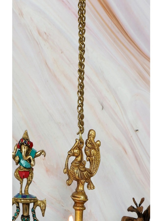 Two Moustaches Brass Hanging Chain for Bells, Brass Chain for Extension, Golden chain for Temple bells, Yellow, 2 meters, Standard, Pack of 1 - Image 4