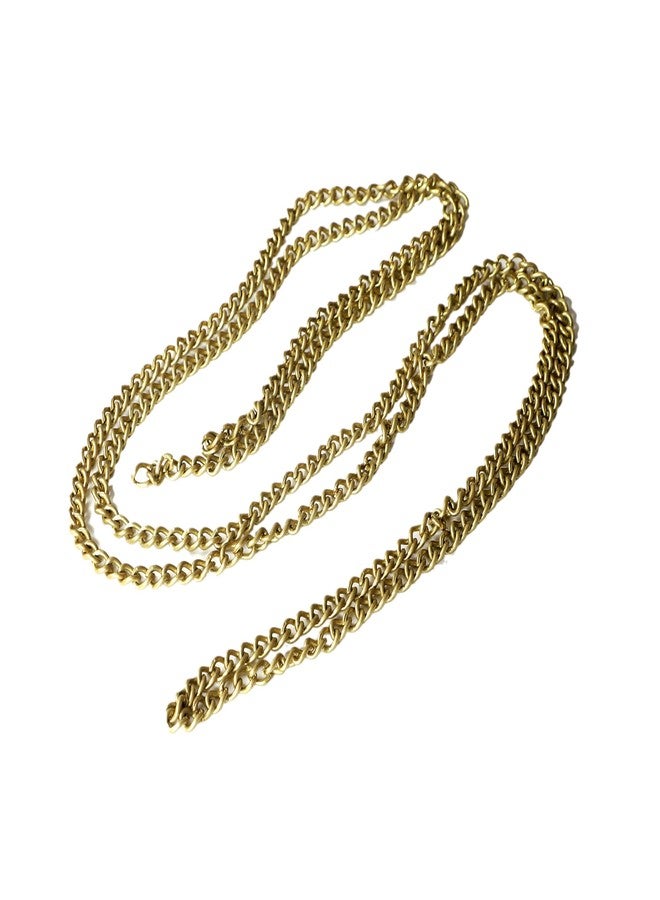 Two Moustaches Brass Hanging Chain for Bells, Brass Chain for Extension, Golden chain for Temple bells, Yellow, 2 meters, Standard, Pack of 1 - Image 5