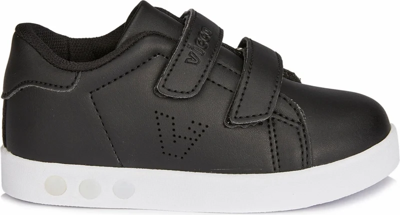 VICCO Oyo Lighted Unisex Kids Black/White Sneaker