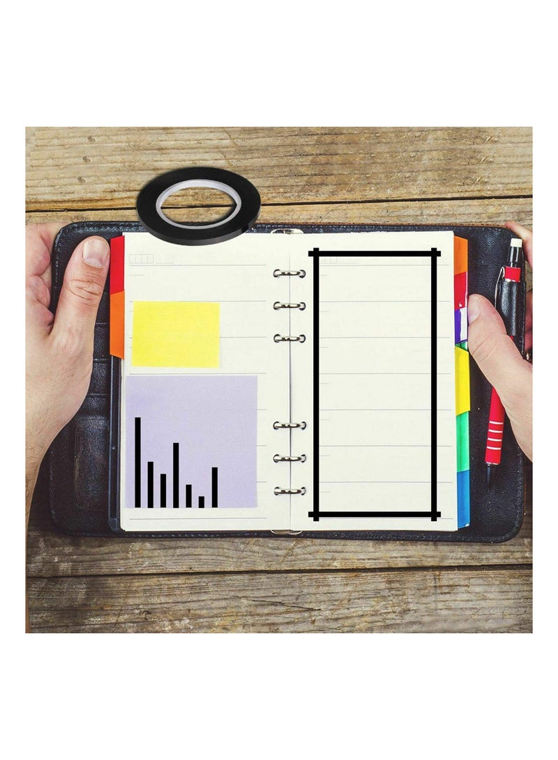 SYOSI 12 Rolls Whiteboard Pinstripe Tape 50M Long 6MM Thin White Board Dry Erase Line Gridding Marking Separation Positioning Identification Colored Transformer  - Image 3