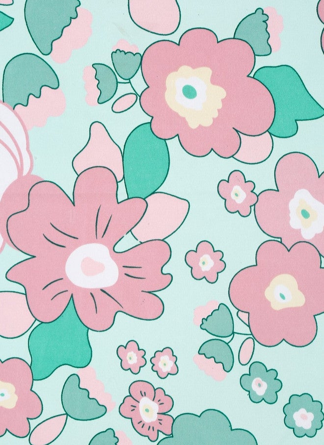 Arrabi Green Floral Polycotton 300 TC King Fine Bedsheet with 2 Pillow Covers - 106 x 102 inches - Image 4