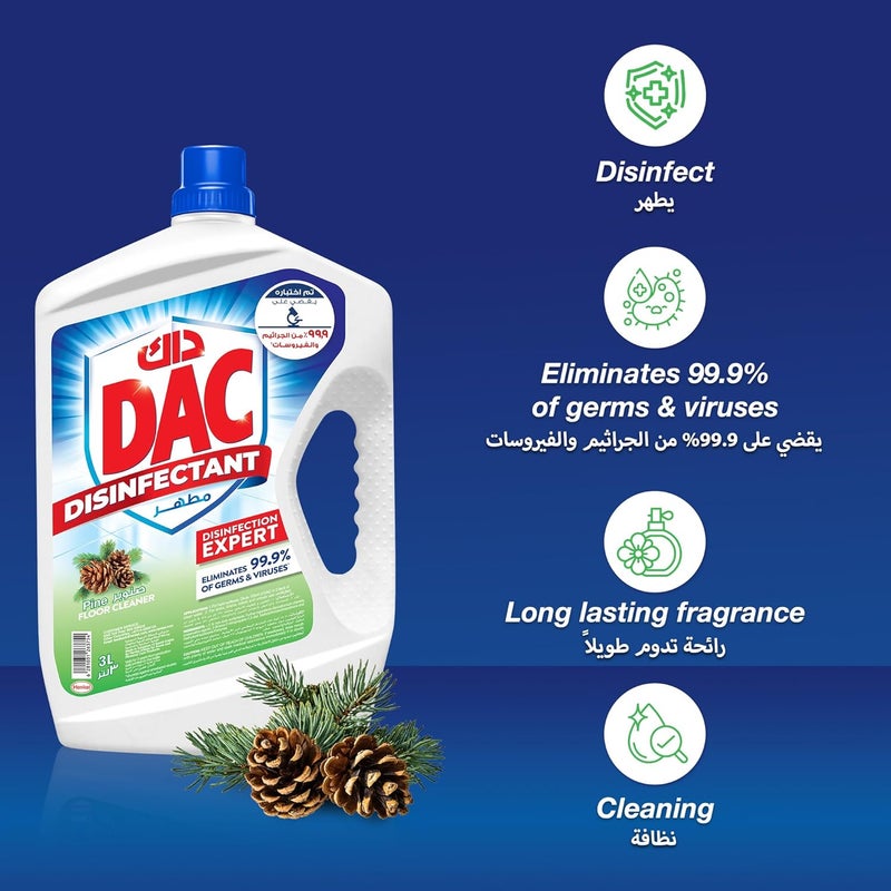 DAC Disinfectant Pine, 3 x 4.5L - Image 3