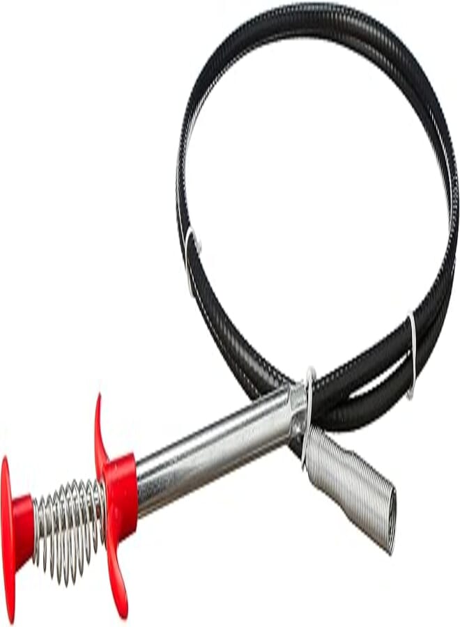 Black Bear Large basin wire rope plastic handed zipper hook (160 * 6 * 3cm) -black*red