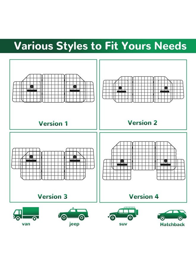 HAITRAL Adjustable Dog Car Barrier, UniversalFit Dog Barrier For Suvs,Cars,Trucks, HeavyDuty Wire Mesh Pet Divider Dog Guard,Back Seat Dog Separator Gate For Cargo Area,Safety Car Travel Accessories - Image 4