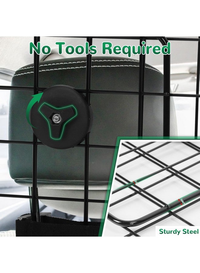 HAITRAL Adjustable Dog Car Barrier, UniversalFit Dog Barrier For Suvs,Cars,Trucks, HeavyDuty Wire Mesh Pet Divider Dog Guard,Back Seat Dog Separator Gate For Cargo Area,Safety Car Travel Accessories - Image 5