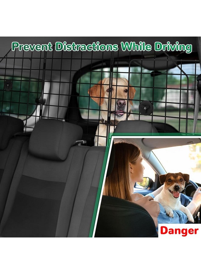 HAITRAL Adjustable Dog Car Barrier, UniversalFit Dog Barrier For Suvs,Cars,Trucks, HeavyDuty Wire Mesh Pet Divider Dog Guard,Back Seat Dog Separator Gate For Cargo Area,Safety Car Travel Accessories - Image 3