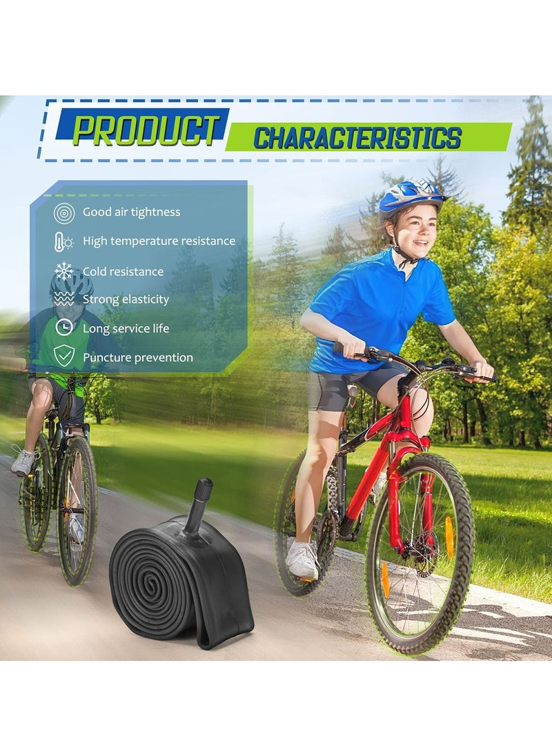 CMGTYYD - 2 Pcs 26" Bicycle Tubes, 26x1.75-2.125 Inches Bicycle Tube with 2 Tire Levers Butyl Rubber Bike Inner Tube with 32mm Schrader Valve for Road/MTB/Kids Bike - Image 1