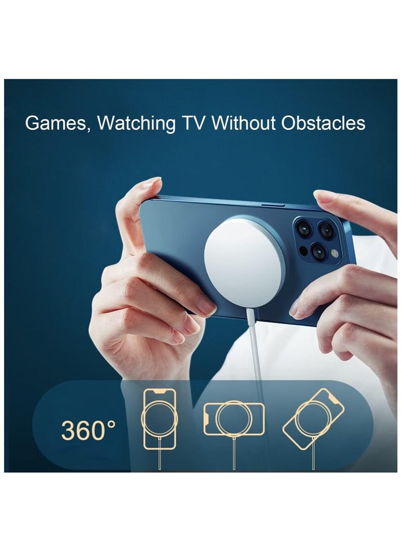 JAJEEK MagSafe Charger【MFI/UACK Certified】USB-C Fast Charging, Wireless Magnetic PD Charging up to 15W – Compatible with iPhone 14, 14 Plus, 14 Pro, 14 Pro Max, 13, 12 Series, AirPods Pro 2 - Image 4