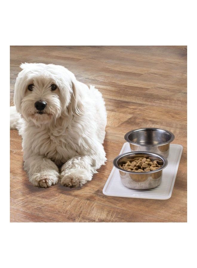نيبمينينت Pet Food Mat White - Image 4