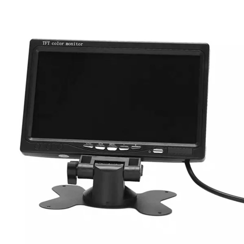شاشة مراقبة سيارة TFT بدقة HD 1024*600 وبقطر 7 بوصة - جسم محمول أنيق قابل للطي بجهاز تحكم عن بعد لمراقبة أمان السيارة - Image 1