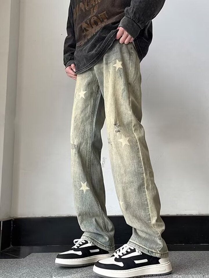 Unisex Casual Daily Denim Jeans - Image 1