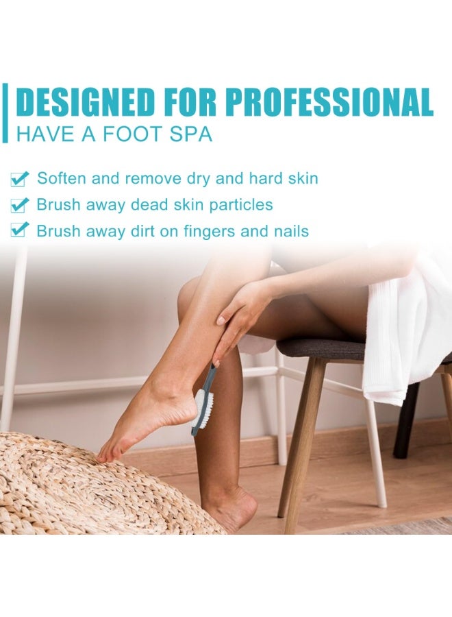DOUGEI Foot File Callus Remover- 4 in 1 Foot Scrubber Dead Skin Remover for Feet,Pumice Stone, Foot Rasp and Sand Paper for Home Foot Care,Foot Brush for Shower - Image 5